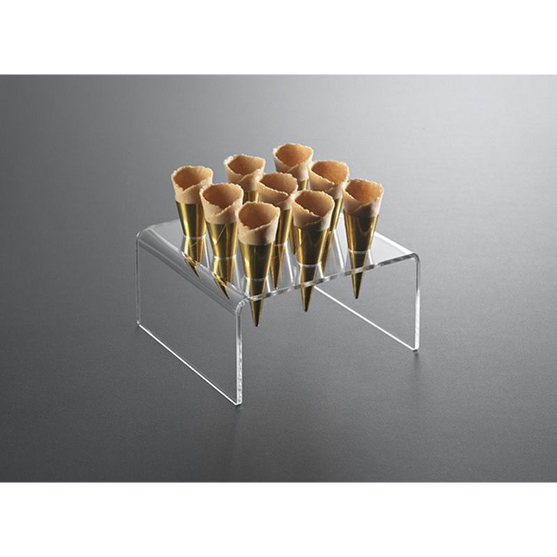 SOPORTE CUADRADO PLÁSTICO 9 MINI CONOS (HA101) 1/8un 2d